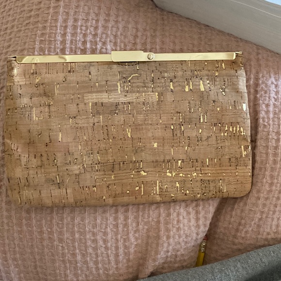 J crew cork clutch purse - Picture 1 of 2